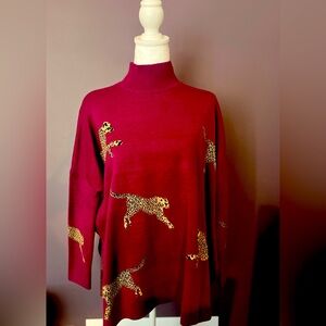 Entro Brand Leopard Sweater